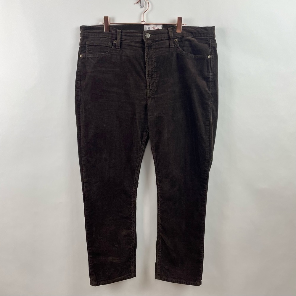GAP Vintage Slim Hi Rise Corduroy Jeans Brown Noir‎ Size Size 16S